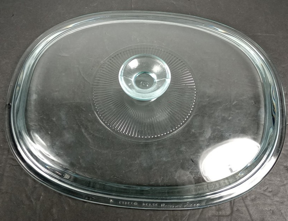Pyrex DC 1 1/2-C Oval Glass Replacement Lid Cover for 3 Qt. Oval Dish DC-1.5-C